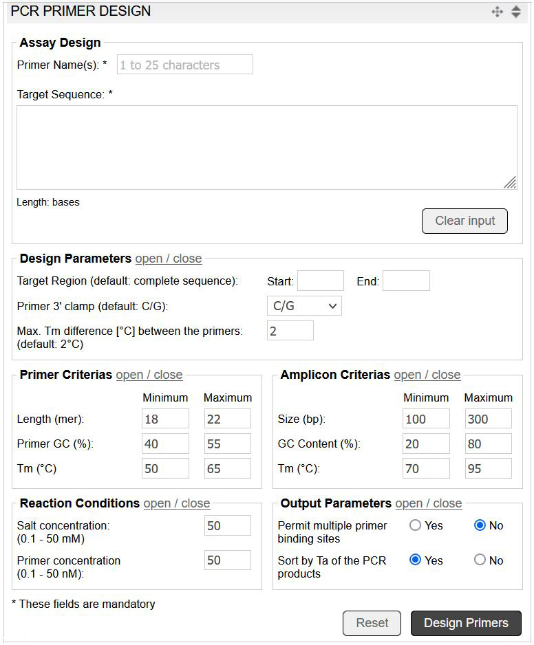 Primer Design Tool For Qpcr at Robin Alexander blog